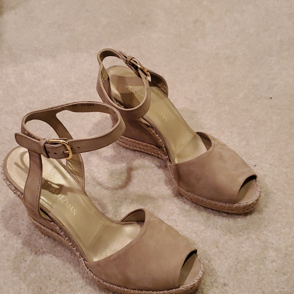 NWOT. Stewart Weitzman Wedge Sandals
